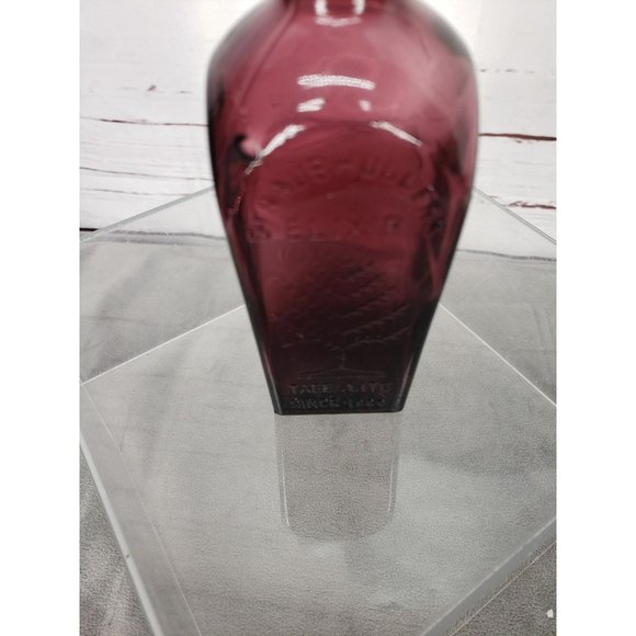 Straubmullers Elixir Tree Of LIfe Purple Glass Bottle Nectar Of The Golden Life - Picture 9 of 9